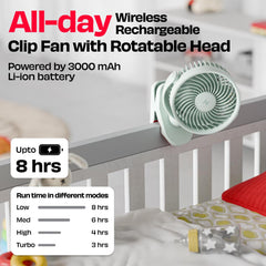 Personal Clip Fan with SharkGrip™ | KLĪP