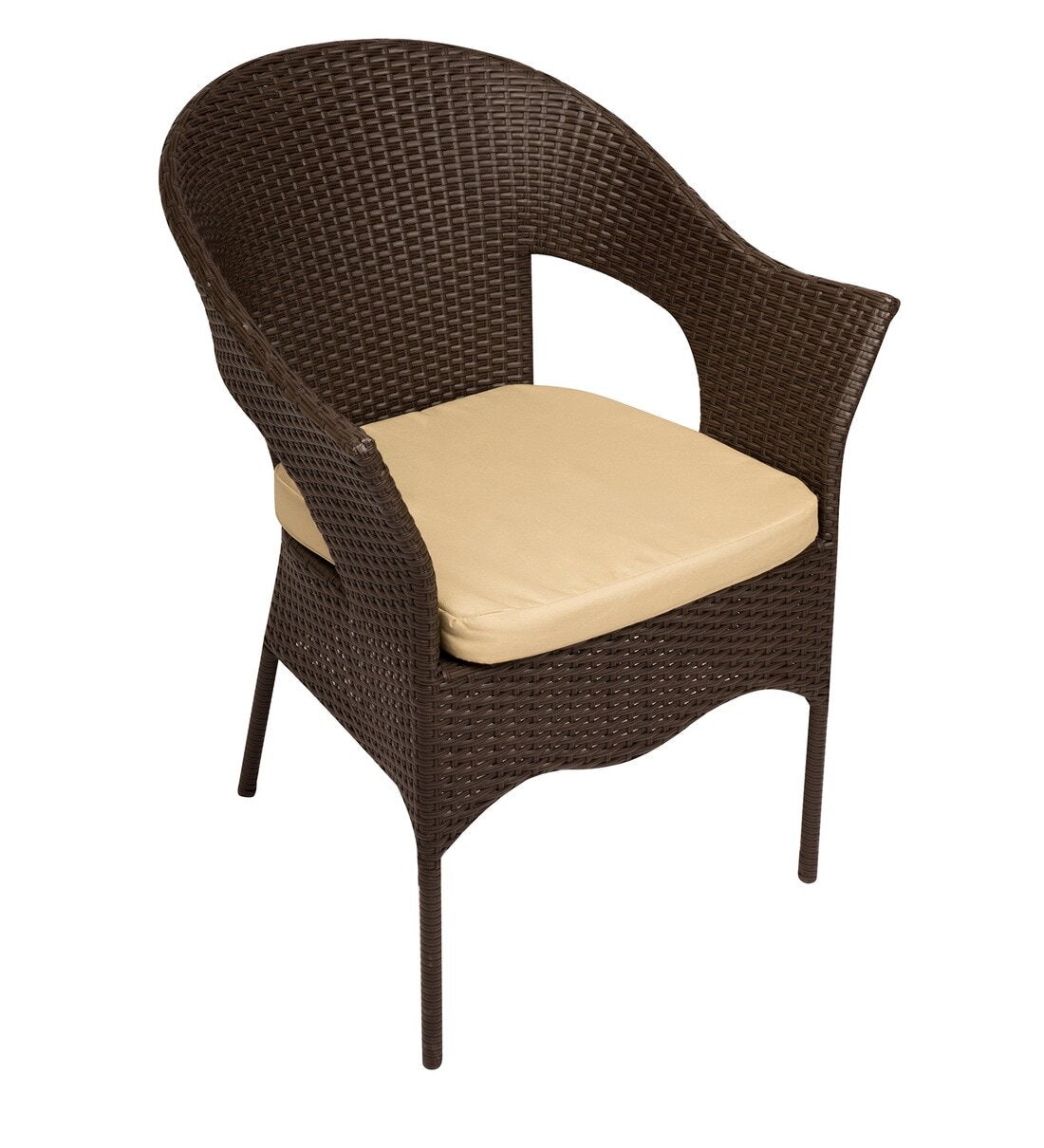 Blaze Outdoor Patio Seating Set 2 Chairs and 1 Table Set (Brown)