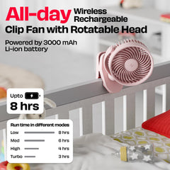 Personal Clip Fan with SharkGrip™ | KLĪP