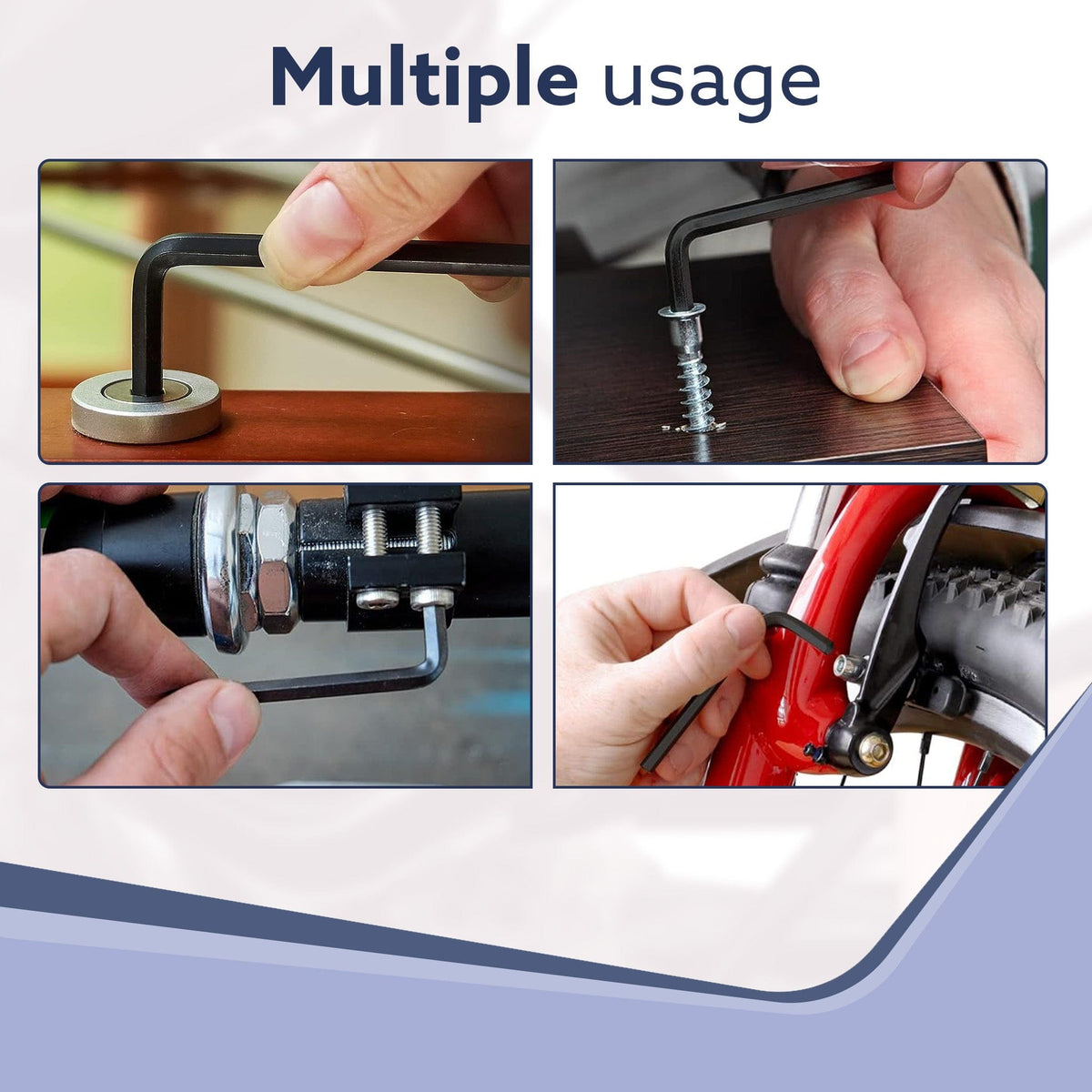 AGARO 9pcs Hex Allen Key Set, Heat treated, Ideal for Repair & Maintenance for Home & DIY Use.-5