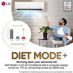 LG 1.5 Ton 5 Star AI DUAL Inverter Split AC | Copper | AI Convertible 6 in 1 | VIRAAT Mode | Faster Cooling | Energy Saving | 4 Way Swing | HD Filter with Anti Virus Protection (USNQ19PNZE3.AMLG, White)
