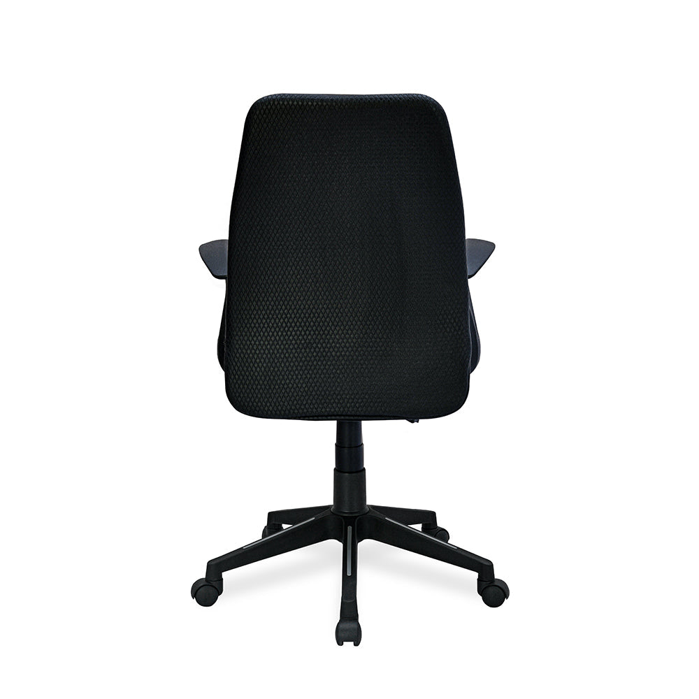 Nilkamal Solitaire Mid Back Chair (Grey/Black)