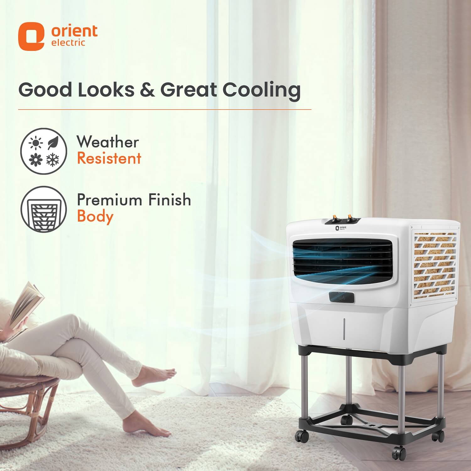 Magicool+ Window 55L Window Air Cooler with Powerful Air Delivery
