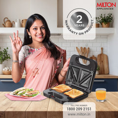 Wodden Sandwich Griller HSM003 3-IN-1  (Milton)
