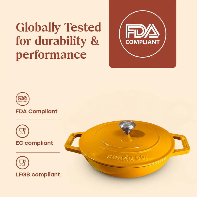 No. 10 Enamel Cast Iron Braiser (26cm)