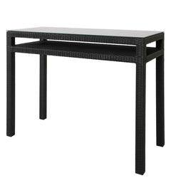 Betta Outdoor Patio Bar Sets 2 Chairs and 1 Table (Black)