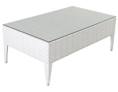 Pio Outdoor Sofa Set  2 Seater , 2 Single seater and 1 Center Table (White)