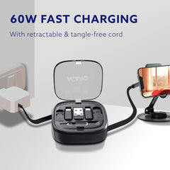 AGARO Snapcase 6-in-1 Multifunctional 60W Fast Charging Case With Retractable Cable-5