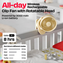 Personal Clip Fan with SharkGrip™ | KLĪP