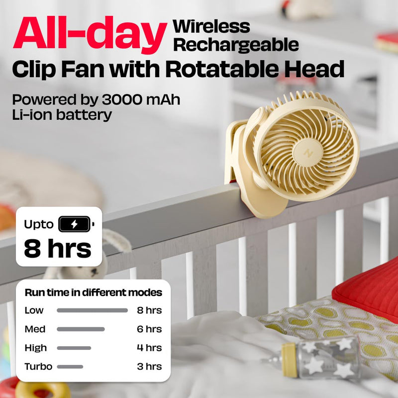 Personal Clip Fan with SharkGrip™ | KLĪP
