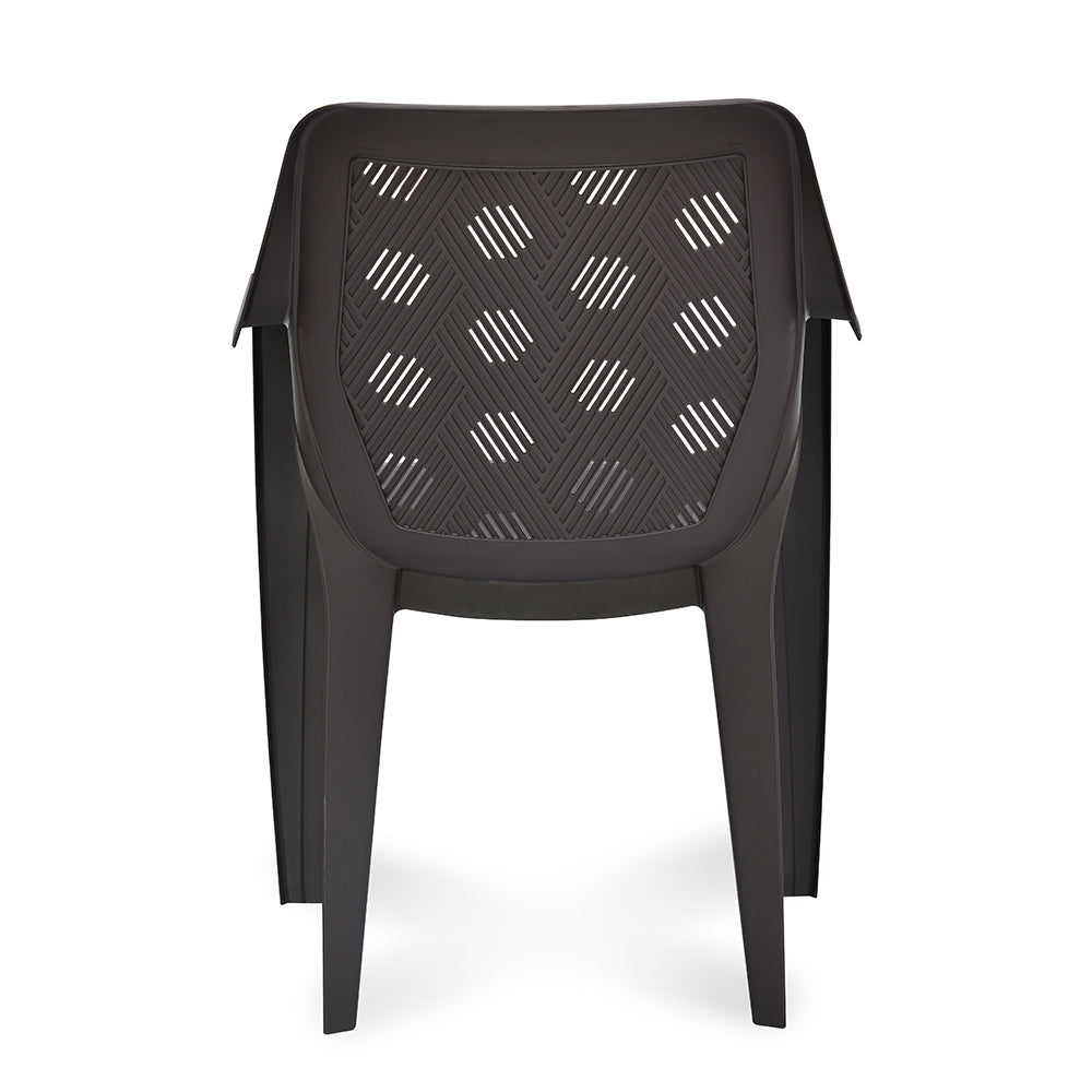 Nilkamal Hexa Plastic Chair with Arm Rest