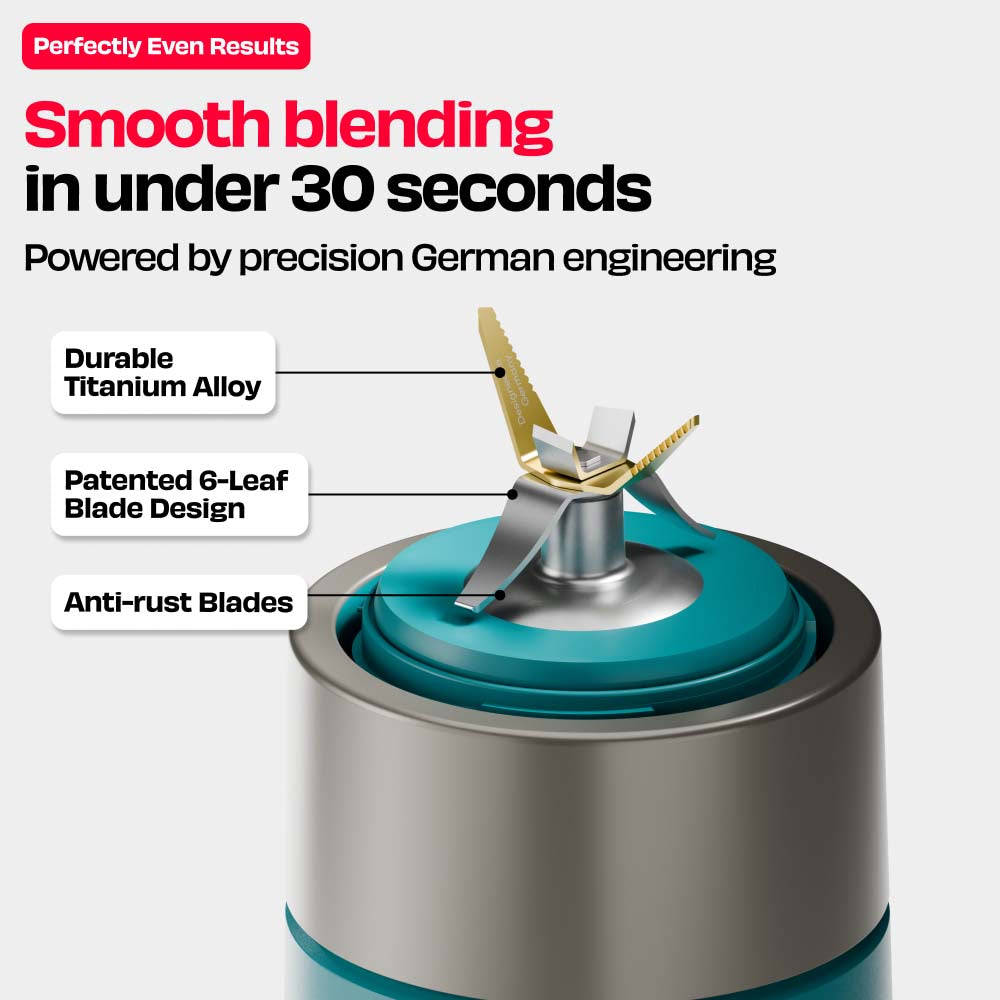 KRUSH | Compact Mixer Grinder with Go Jar
