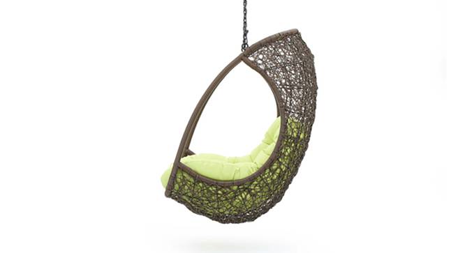 Bianchi Single Seater Hanging Swing Without Stand For Balcony , Garden Swing (Dark Brown )