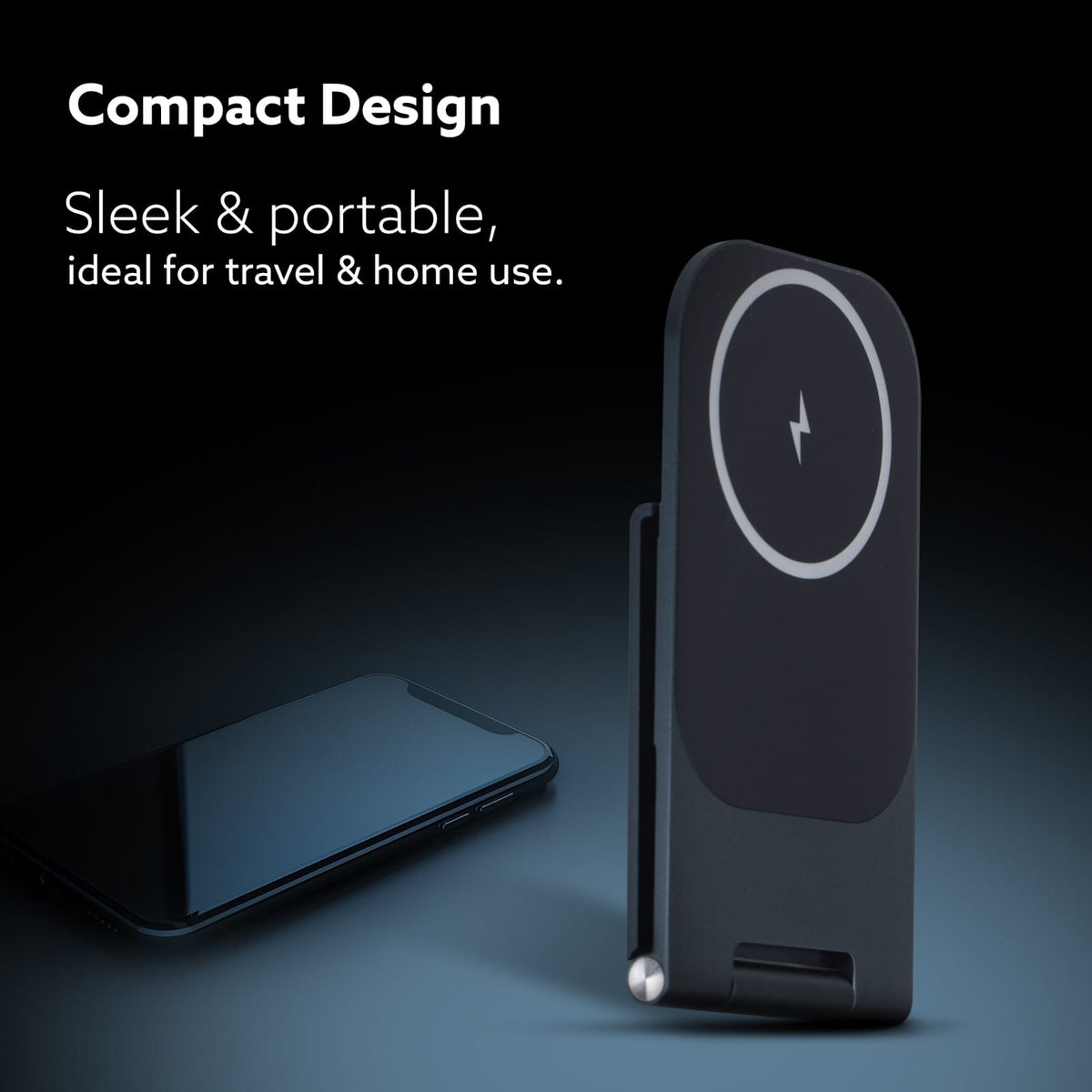 AGARO Elegant Wireless Charger, 15W, Qi-Certified, Charging Stand for iPhone 15/15 Plus/15 Pro/15 Pro Max, 14/14 Plus/14 Pro/14 Pro Max & 13/12/11 Series-5