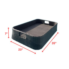 Jaime Luxury Floating Serving Tray For Swimming Pool -  Black ( Rectangle )