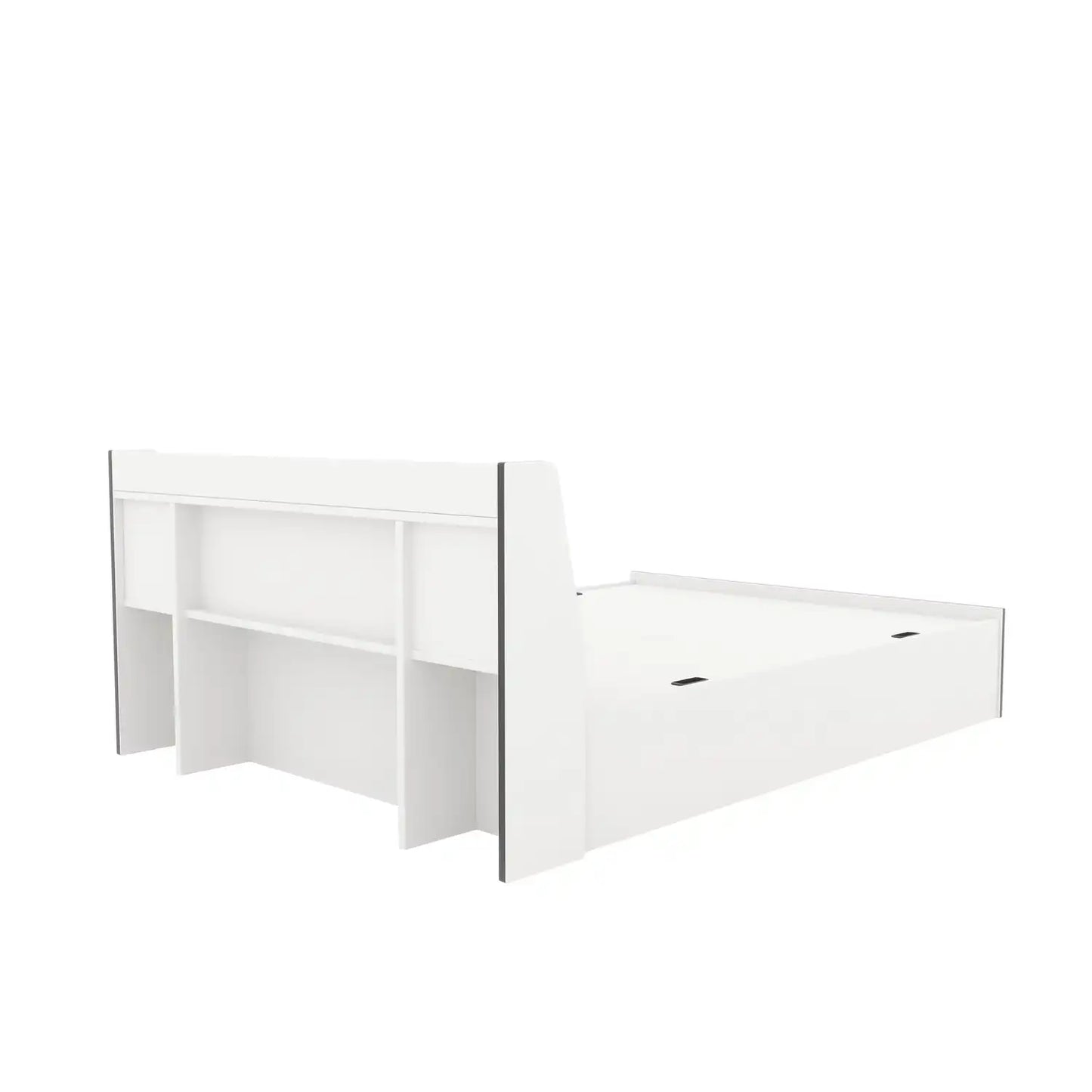 Nilkamal Marbito Queen Bed With Headboard & Box Storage (White)