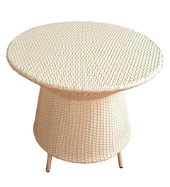 Vava Outdoor Patio Seating Set 4 Chairs and 1 Table Set (Cream)