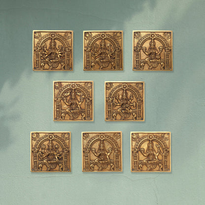 Brass Superfine Ashtalakshmi Wall Hanging Set