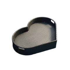 Núria Luxury Floating Serving Tray For Swimming Pool - Black (Heart Shape)
