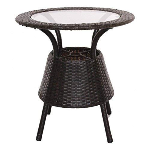 Gem Outdoor Patio Seating Set 2 Chairs and 1 Table Set (Brown)