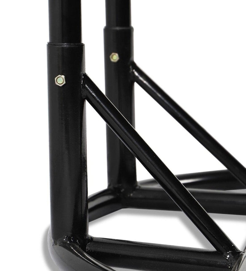 Frediano Double Seater Hanging Swing With Stand For Balcony , Garden Swing (Black)