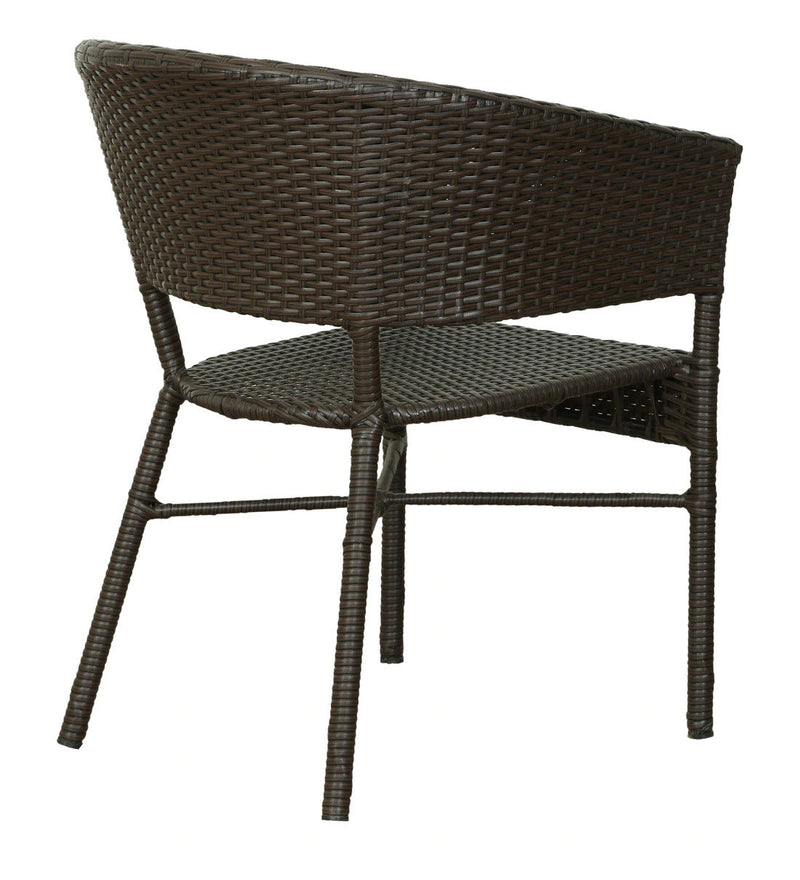Bud Outdoor Patio Seating Set 2 Chairs and 1 Table Set (Brown)