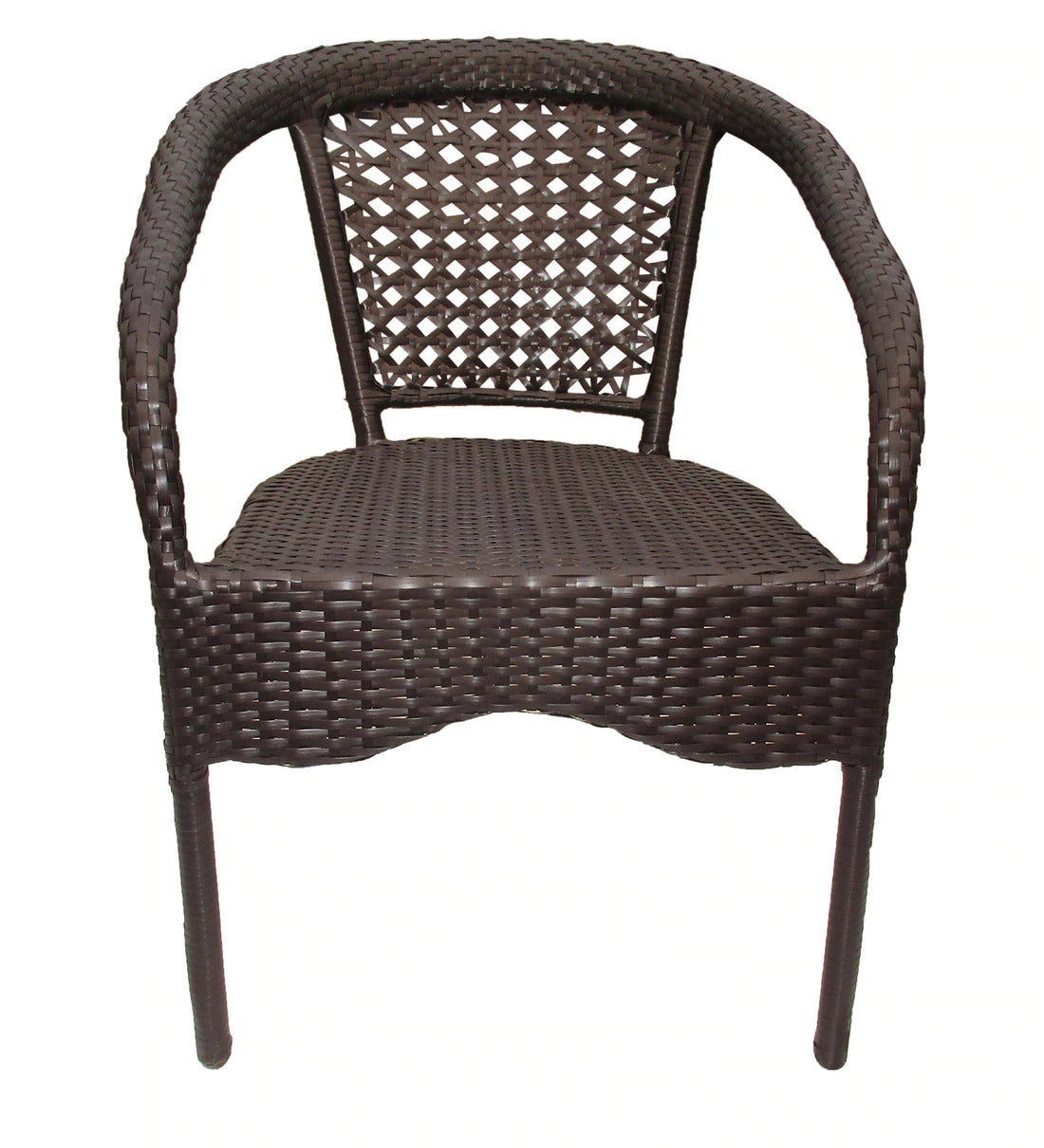 Dona Outdoor Patio Seating Set 4 Chairs and 1 Table Set (Brown)