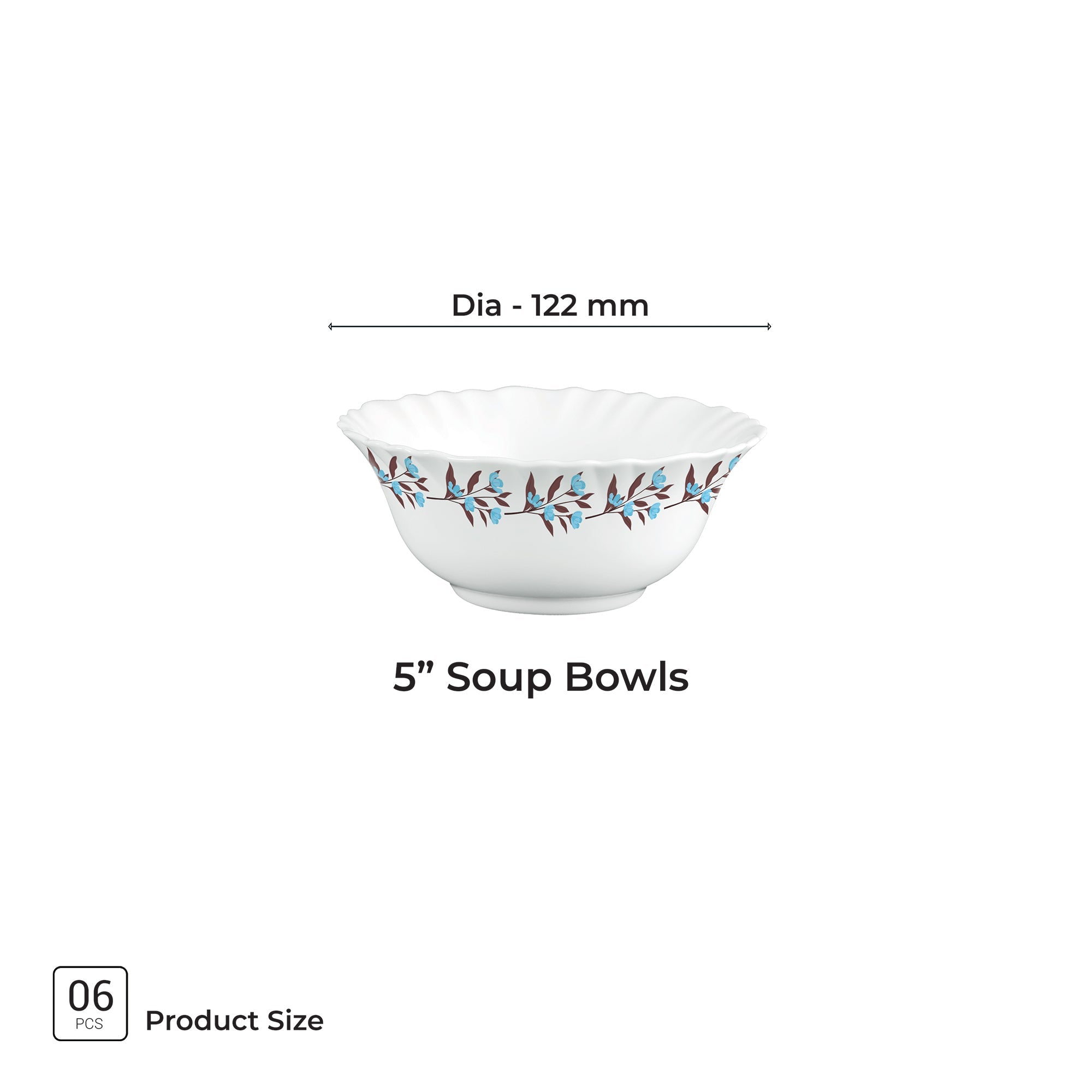 Aurelia Collection 6 Pcs Bowl Set - LAVELLE (Treo By Milton)
