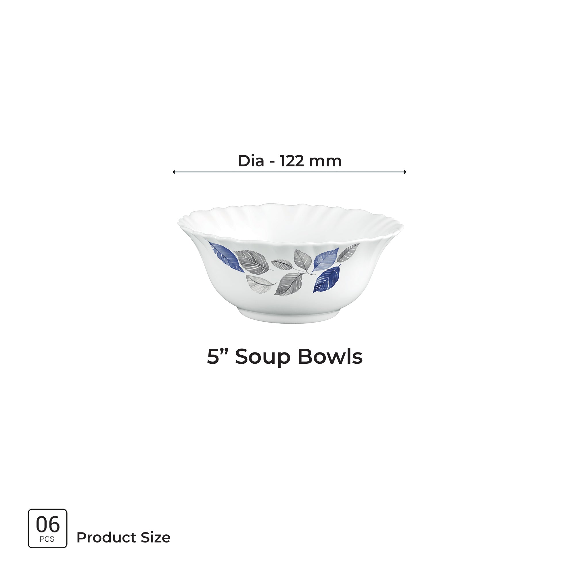 Aurelia Collection 6 Pcs Bowl Set - LUNIS (Treo By Milton)