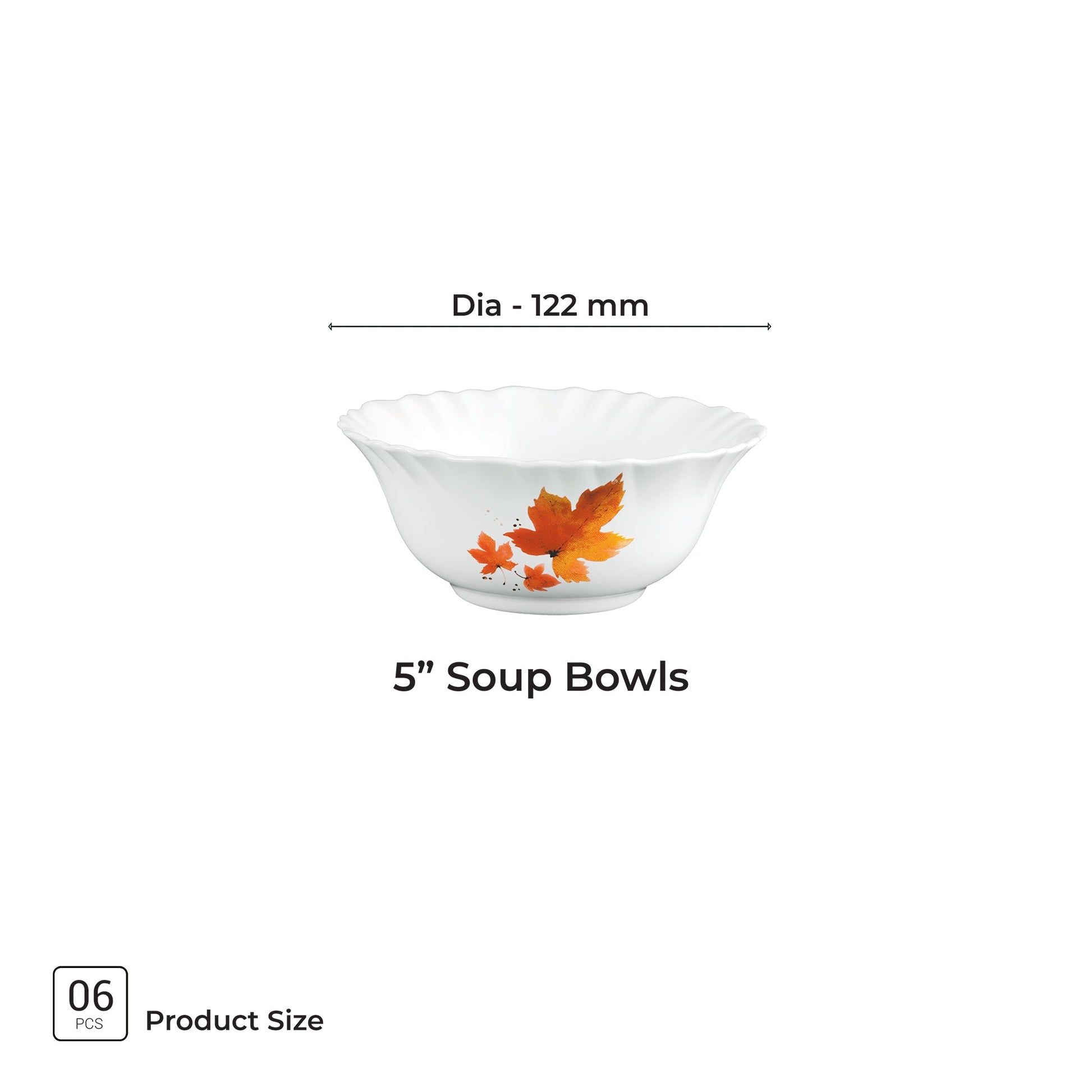 Aurelia Collection 6 Pcs Bowl Set - MAPELLE (Treo By Milton)