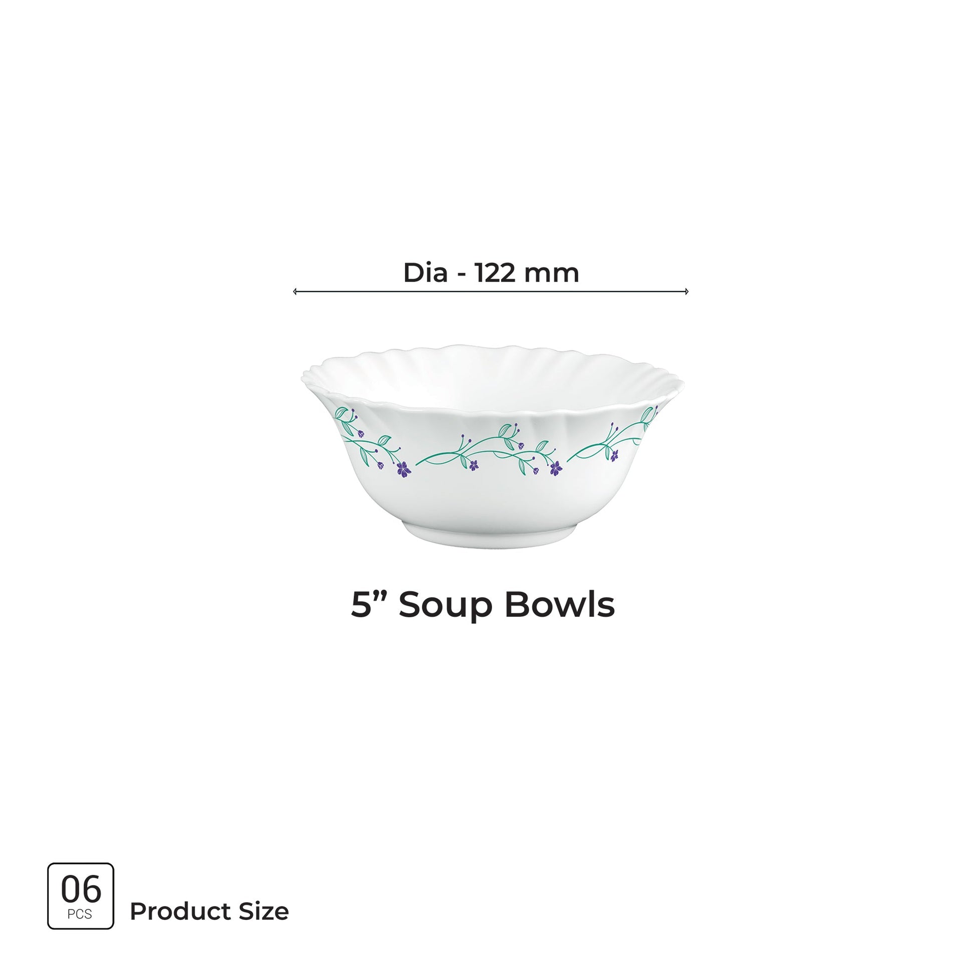 Aurelia Collection 6 Pcs Bowl Set - MUREL (Treo By Milton)