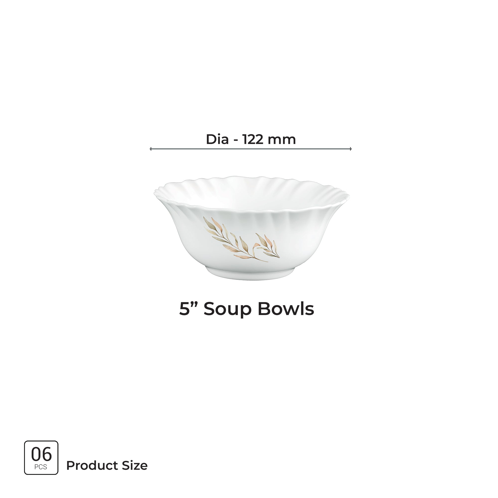 Aurelia Collection 6 Pcs Bowl Set - SELENE (Treo By Milton)