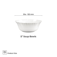 Aurelia Collection 6 Pcs Bowl Set - (Treo By Milton)