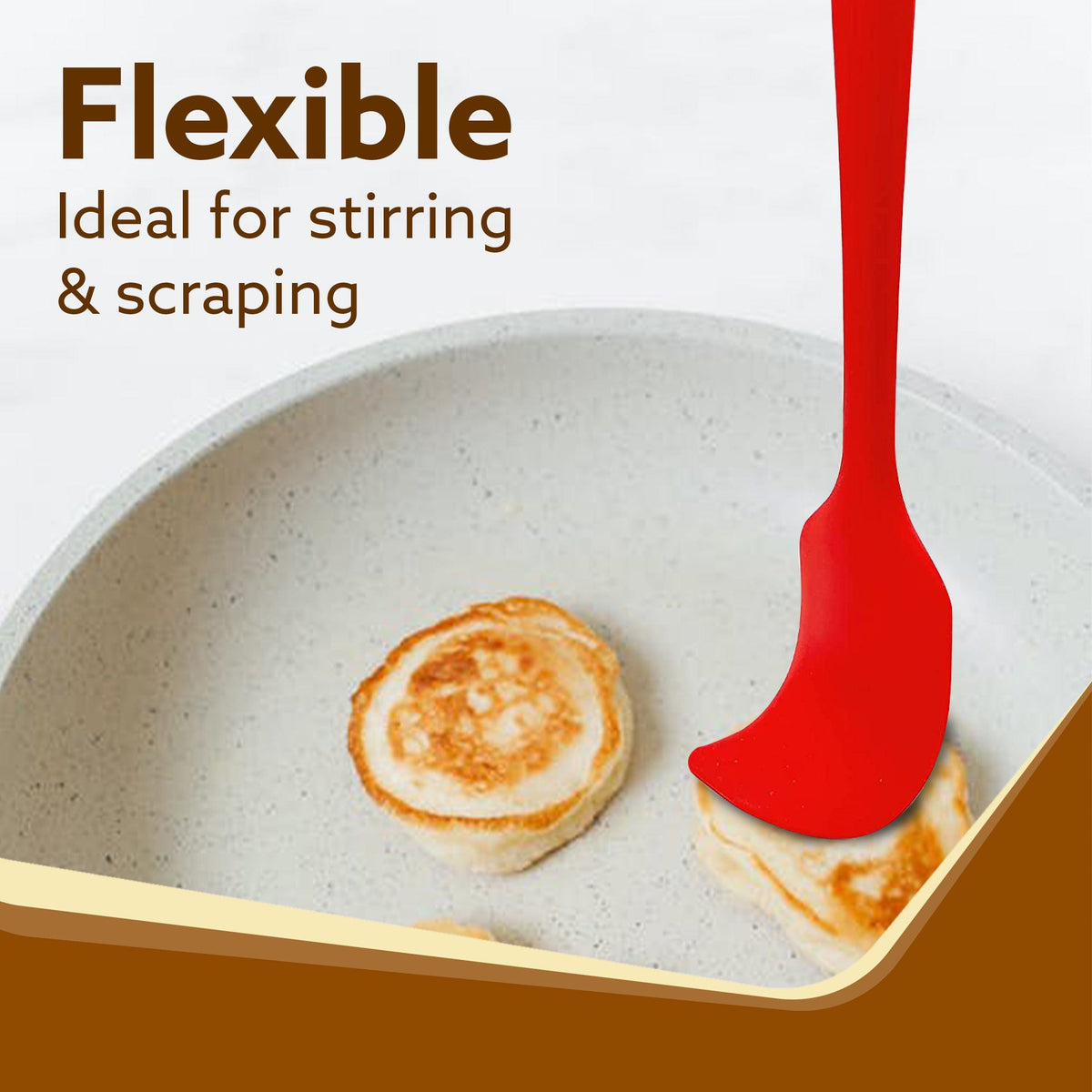 AGARO Deluxe Silicone Spatula Set of 6