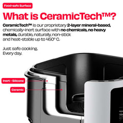World's 1st 100% Toxin-Free ILAG® Certified CeramicTech™ Air Fryer with XL Basket | BRĪSK