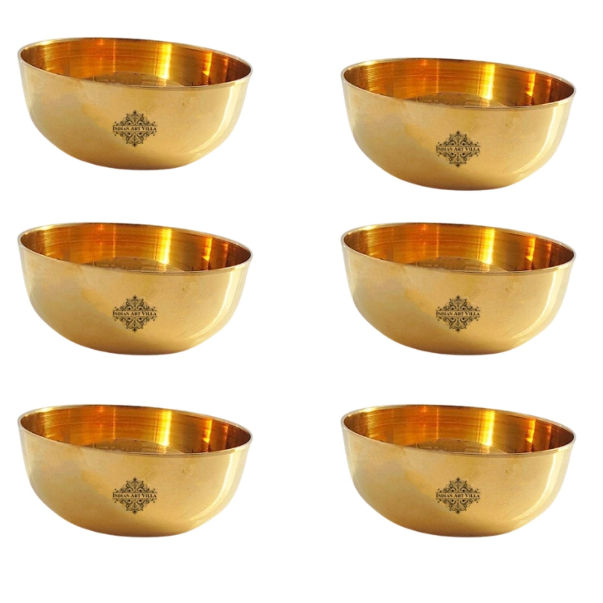 Handmade Pure Bronze Katori | Dinnerware Bowl with Plain Design, Dia. 8.5cm