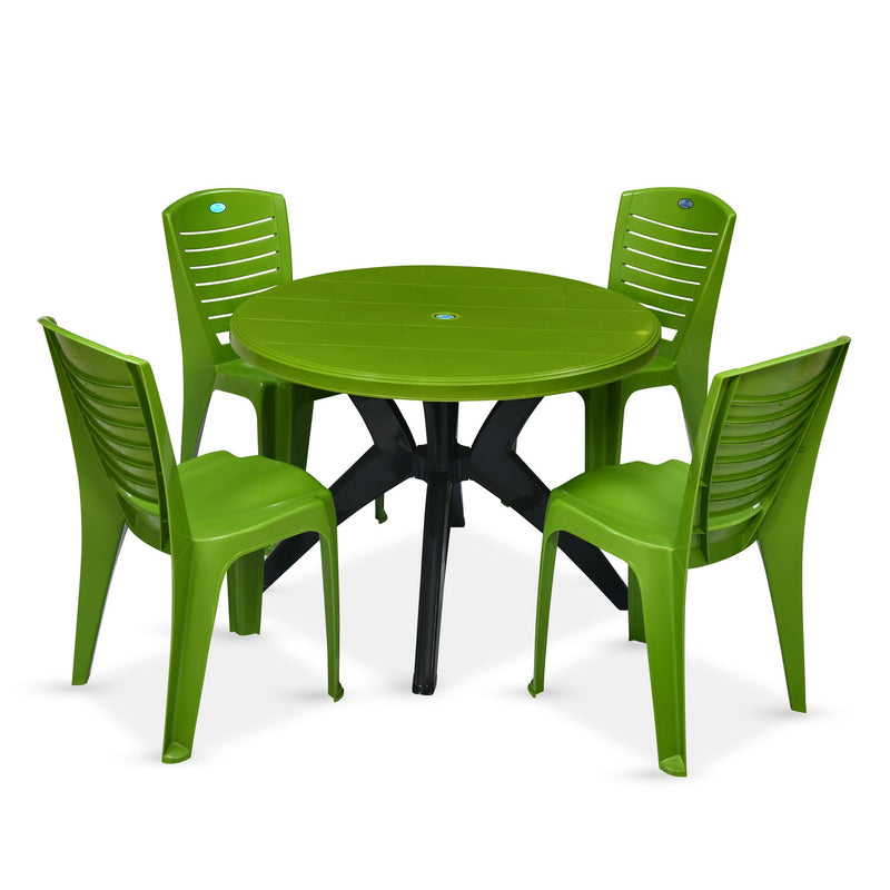 Nilkamal Meridian 1 + 4 Chairs Plastic Dining Set