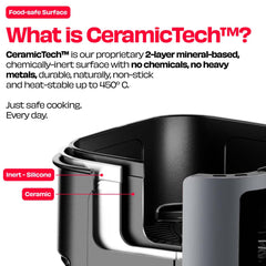 World's 1st 100% Toxin-Free ILAG® Certified CeramicTech™ Air Fryer with XL Basket | BRĪSK