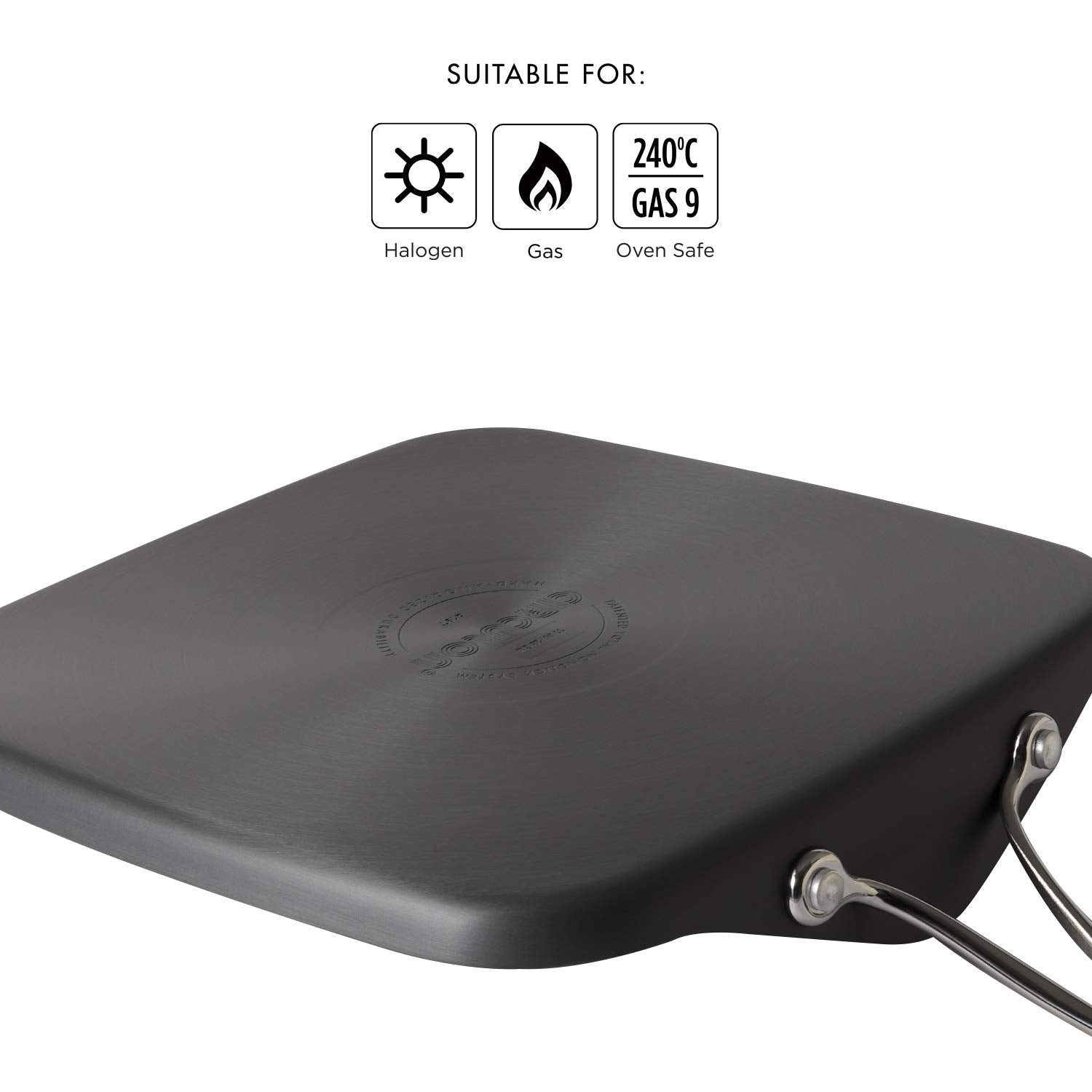 Circulon Non-Stick + Hard Anodized Square Tawa, 28 cm