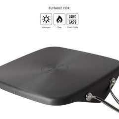 Circulon Non-Stick + Hard Anodized Square Tawa, 28 cm