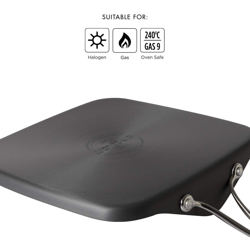 Circulon Non-Stick + Hard Anodized Square Tawa, 28 cm