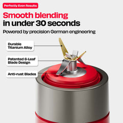 KRUSH | Compact Mixer Grinder with Go Jar