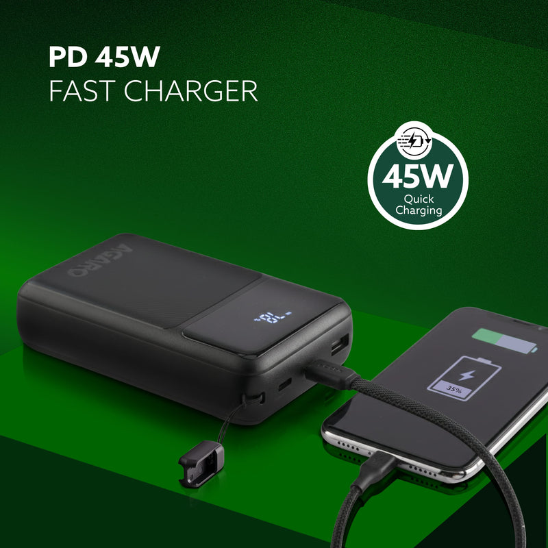 AGARO Spark 20000 mAh Compact Power Bank, 45W Quick Charging for Smartphones-5