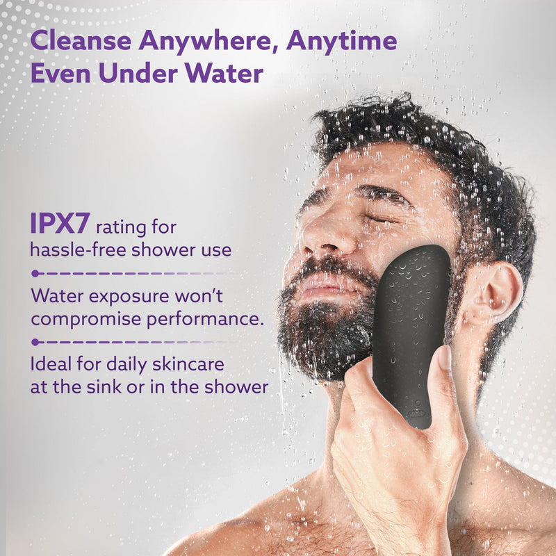 AGARO CM2407 Facial Cleansing Massager with Sonic Vibration Technique, 5 Cleaning Modes, Waterproof, Soft Silicone Brist