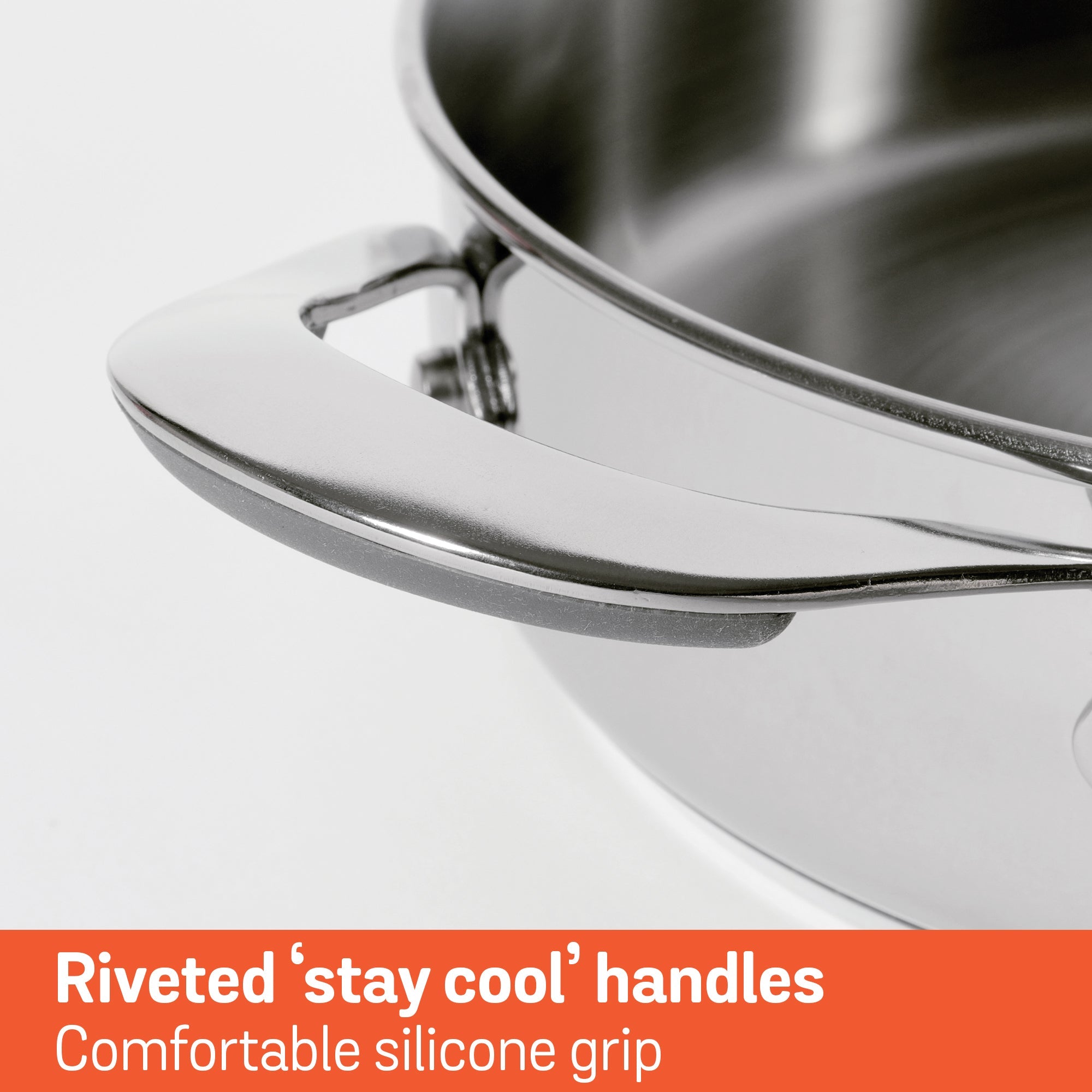 Meyer Select Stainless Steel Sauteuse 24cm (Induction & Gas Compatible)