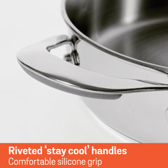 Meyer Select Stainless Steel Sauteuse 24cm (Induction & Gas Compatible)