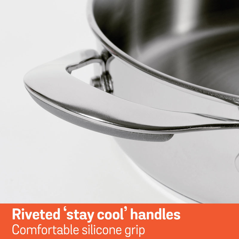 Meyer Select Stainless Steel Sauteuse 24cm (Induction & Gas Compatible)