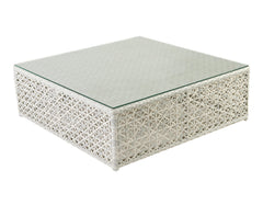 Ludovica Outdoor Patio Sofa Set 6 Chairs , 1 Footstool , 1 Side table and 1 Center Table (Off White)