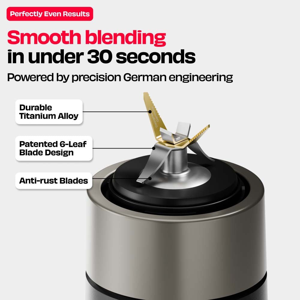 KRUSH | Compact Mixer Grinder with Go Jar