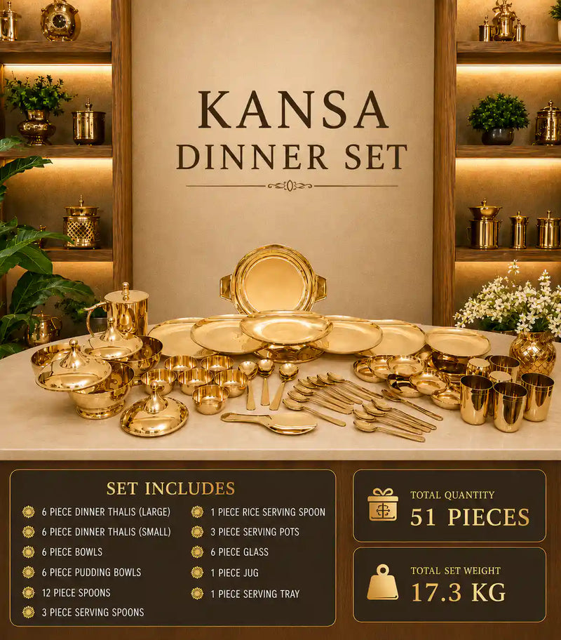 Kansa Luxury Dinner Serving Set